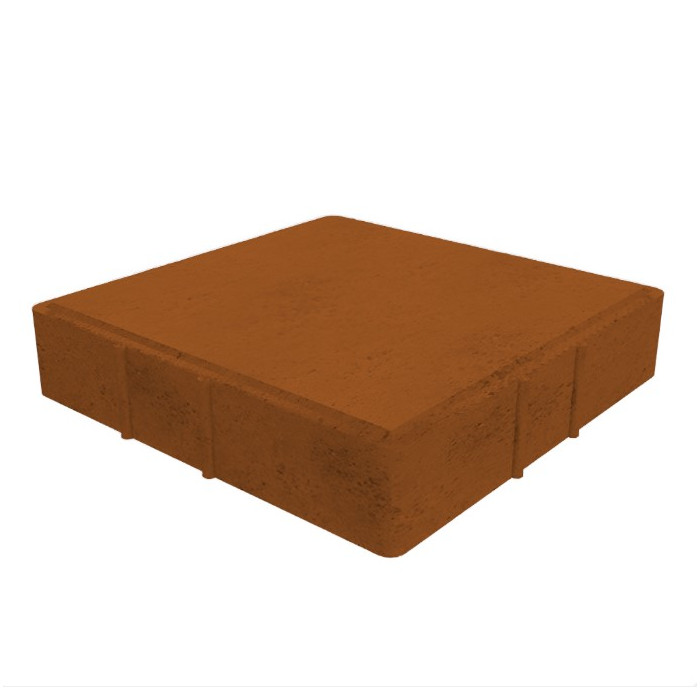 Квадратная тротуарная плитка 300х300х60 мм Коричневый