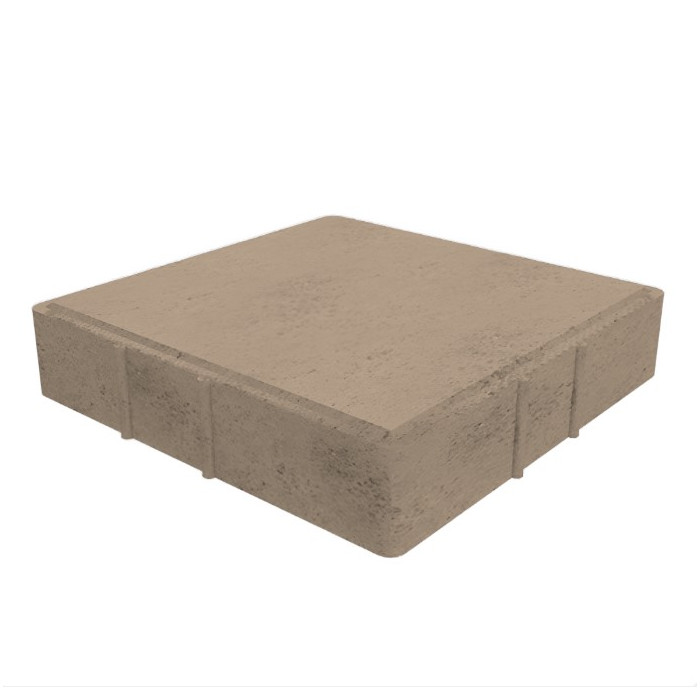 Квадратная тротуарная плитка 300х300х60 мм Бежевый