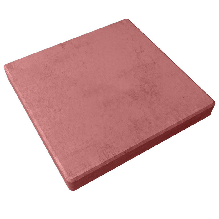 Квадратная тротуарная плитка 400х400х40 Красный